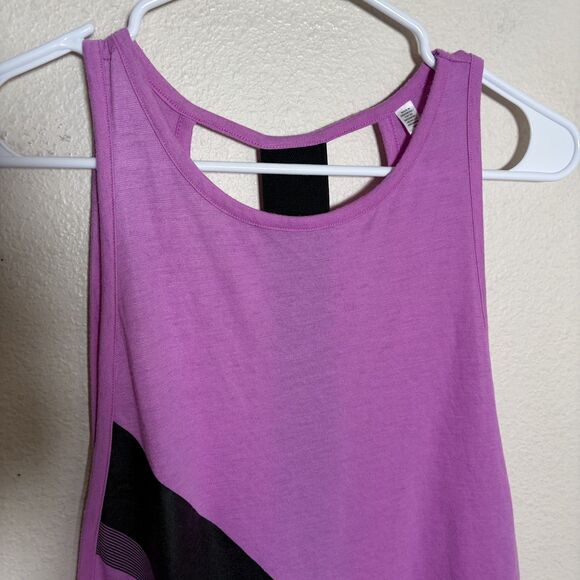 VSX Victoria's Secret Tank Top Women's Small Purple T Back Sleeveless Open Back - Picture 2 of 8